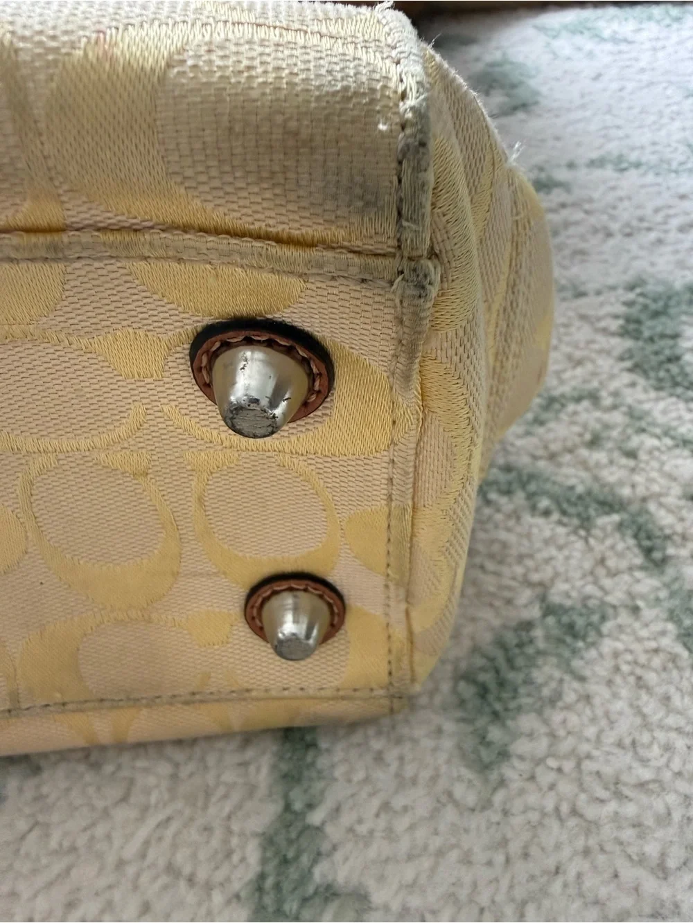 COACH Hamilton yellow tote bag